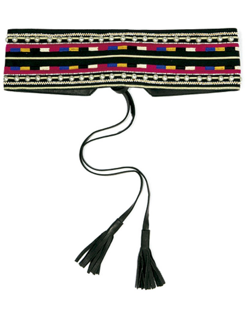 Cinturón de cuero bordado, de Isabel Marant.