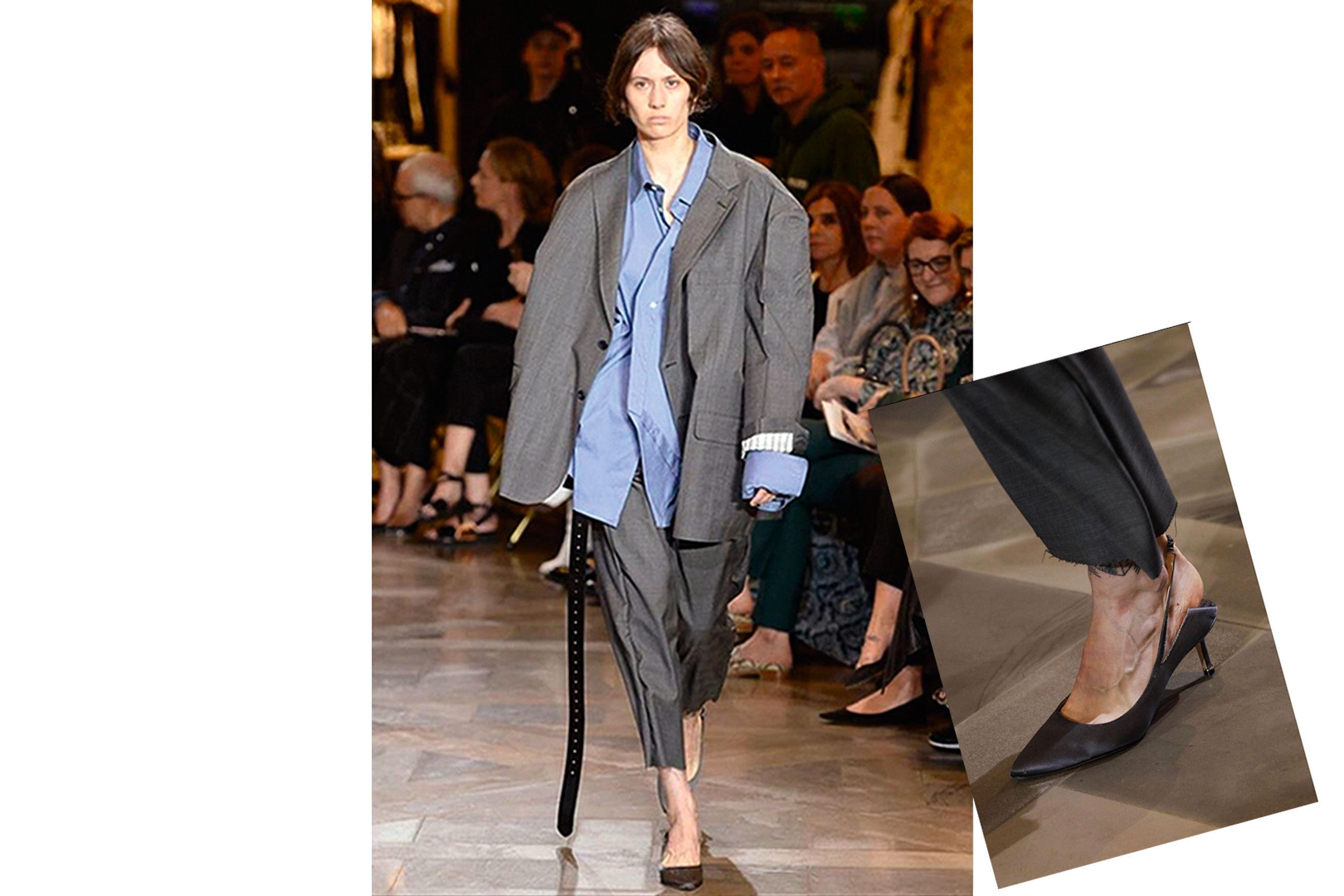 Ha sido la firma invitada a los desfiles de alta costura de París. Y su director creativo, Demna Gvasalia, ha aprovechado la oportunidad para no dejar indiferente a nadie. Costura no es, pero sí espectáculo y con muchos "artistas" invitados. Entre ellos, Manolo Blahnik (el calzado del desfile era suyo) o Juicy Couture y su chándal deluxe. Cada vez es más evidente: algo está cambiando en el mundo de la moda. (Arriba, apertura del desfile de Betementes en las Galerías Lafayette de París)