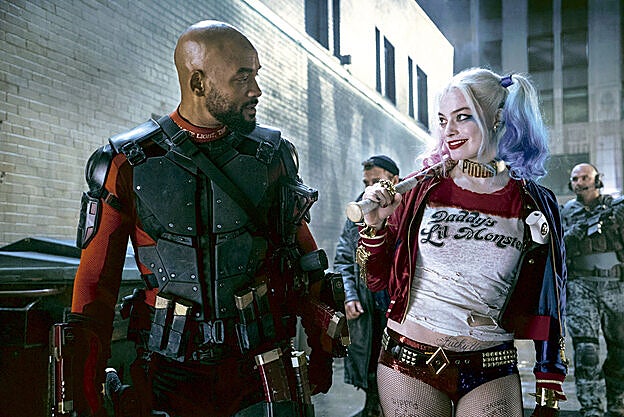 Margot Robbie junto a Will Smith en Escuadrón suicida