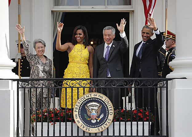 El vestido de Naeem Khan de Michelle Obama