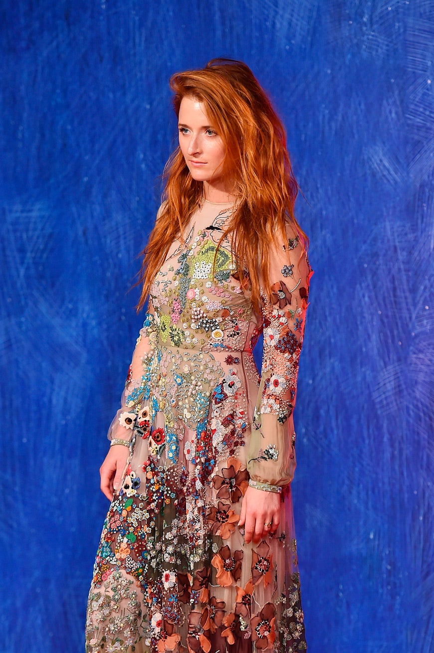 La actriz estadounidense Grace Jane Gummer deslumbraba con este floral vestido.