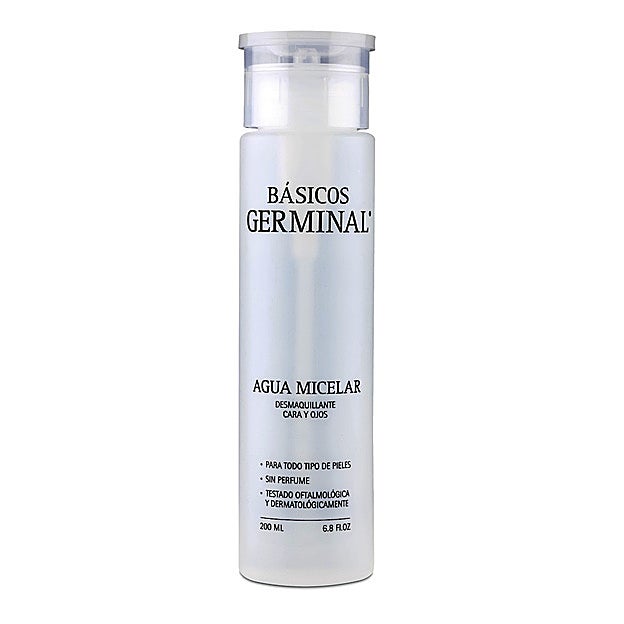 Agua Micelar Desmaquillante cara y ojos de Germinal (20,35 €).