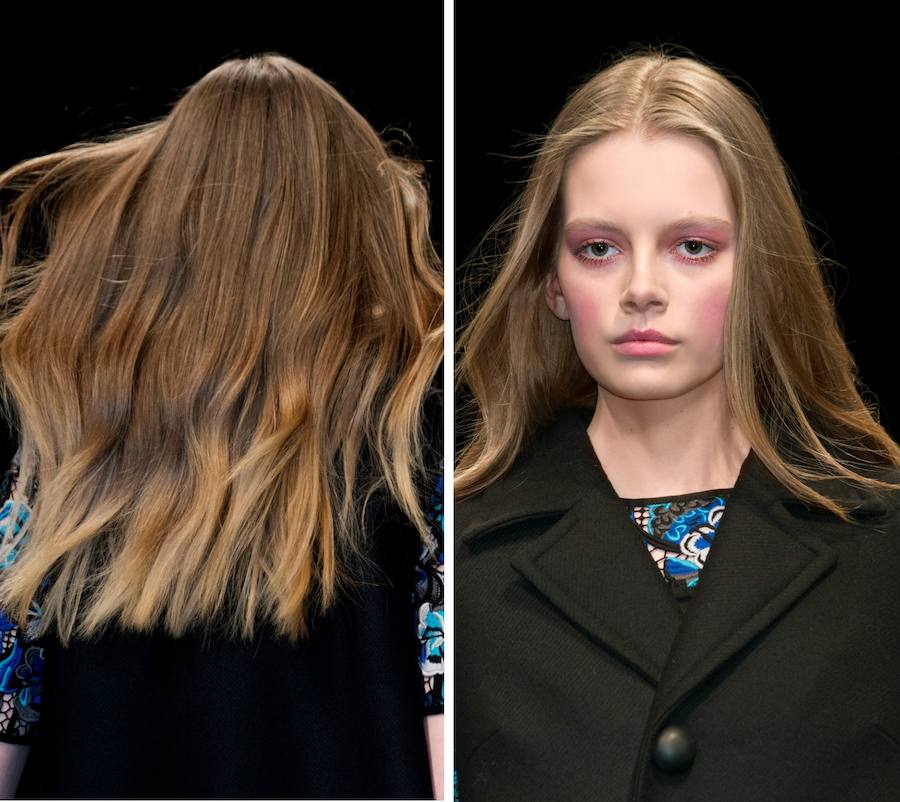 Simplicidad, juventud y naturalidad marcan esta melena con raya en medio y peinada en liso que muestra de medios a puntas una versión dulce de las mechas californianas