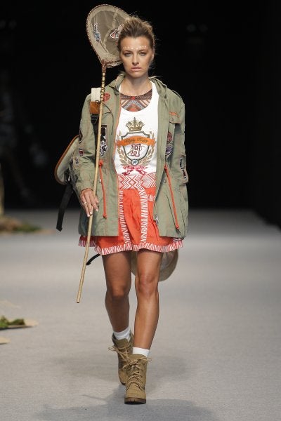 Una de las propuestas de la firma Highly Preppy que ha subido a la pasarela madrileña