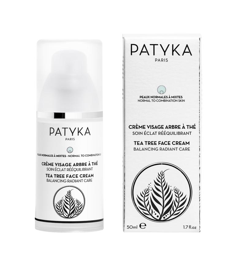 Crema ligera de fácil penetración, ideal para piel con brillos y textura irregular. Elaborada a base de Aceite Esencial Árbol de Té, que descongestiona y limpia las toxinas, y Aceite de Avellana, que reduce los poros, regula el exceso de grasa y contribuye a la eliminación de los puntos negros. (42€, www.patyka.com)