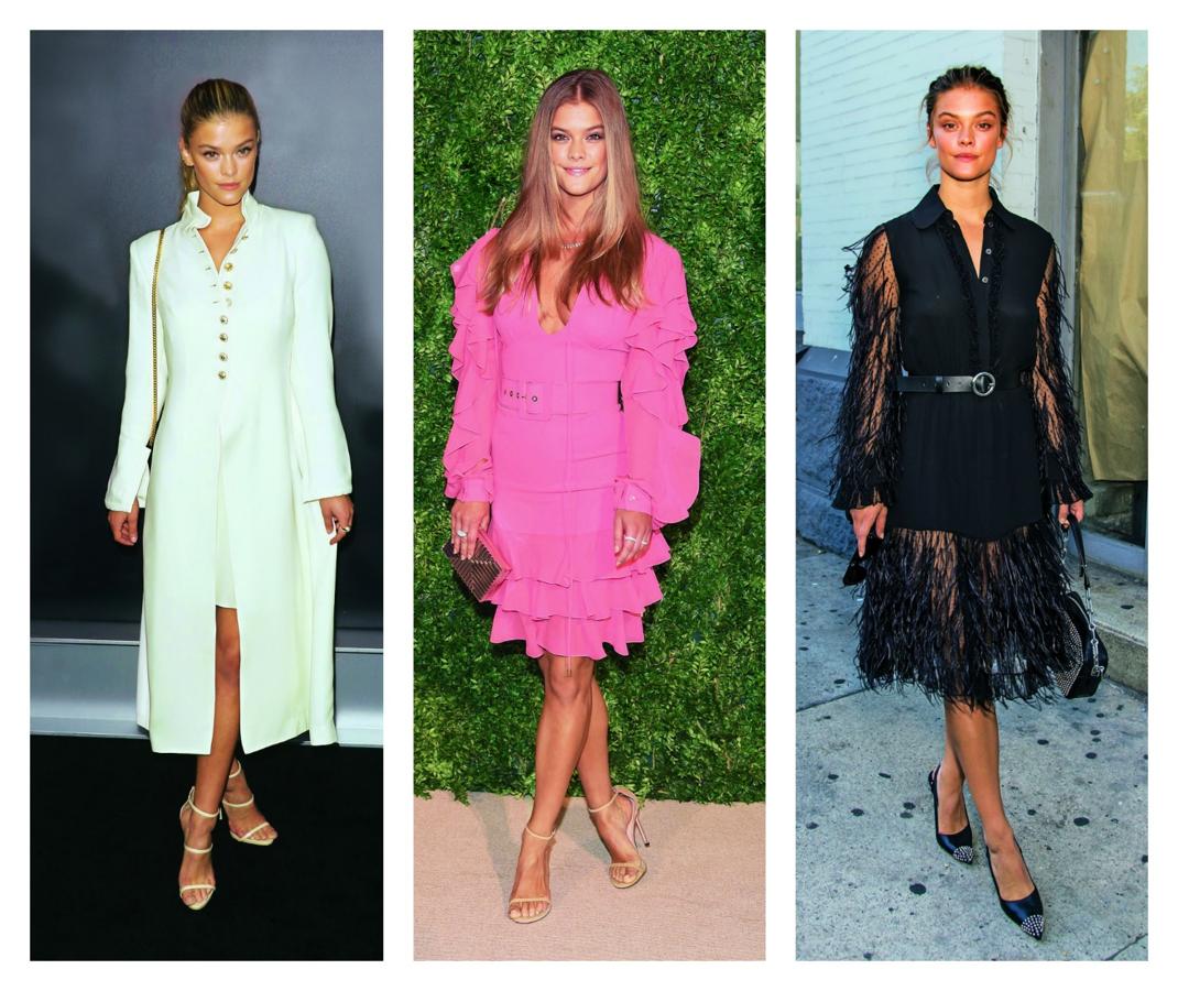 La modelo danesa Nina Agdal saltó a la fama al protagonizar el especial bañadores de Sports Illustrated en 2012. Su rostro anguloso y su cuerpo atlético le han ayudado a triunfar en la moda... y a conquistar a Leonardo DiCaprio (que repite rubia y modelo). Tanto de día como de noche, derrocha personalidad en cada look.