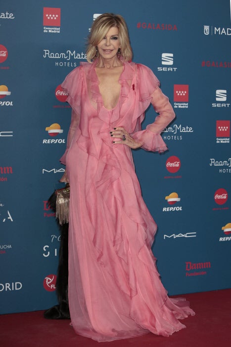 La actriz, espectacular con este vestido vaporoso de Gucci.
