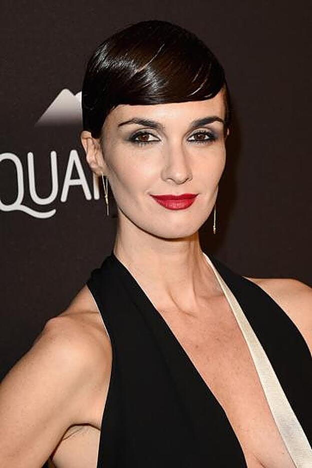 Paz Vega con su corte de pelo garçon. Todas no podemos llevar este corte, pero si tienes la cara fina y angulosa, atrévete con él.