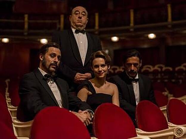 Hugo Silva, José Ángel Egido, Aura Garrido y Nacho Fresneda.