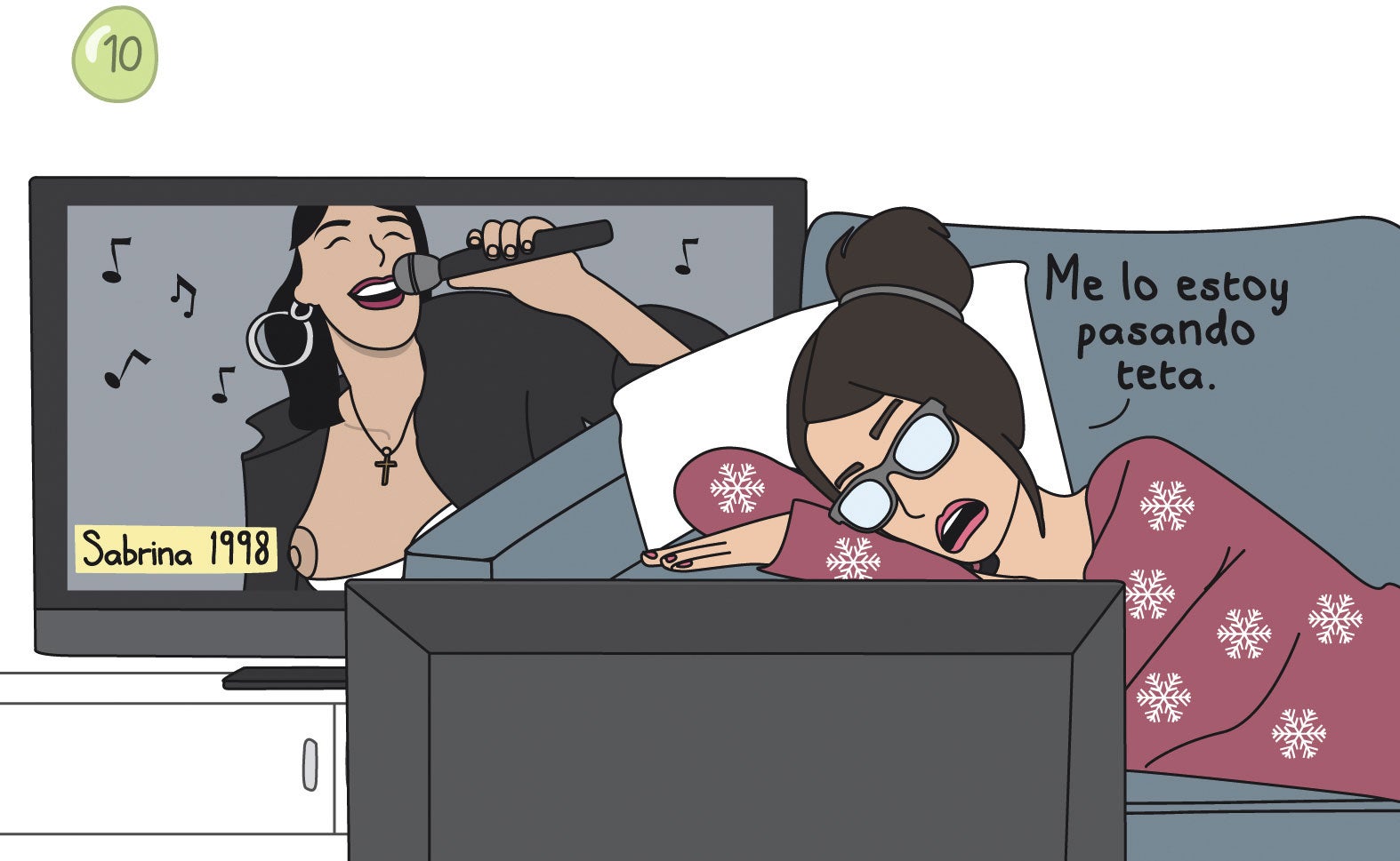 ¿Recuerdas a la perfección la Nochevieja de la actuación de Sabrina, verdad? Pues esta no va a ser memorable. Nos referimos a la Nochevieja bajonera, intrascendente, la de poner a dormir a los niños mientras escuchas una reposición de Sergio Dalma, la Nochevieja del bingo familiar aderezado con actuaciones vade retro. Mojar turrón en cava será tu mayor imprudencia. Pero también hay belleza en esas nocheviejas de alianza terapéutica con el sofá...