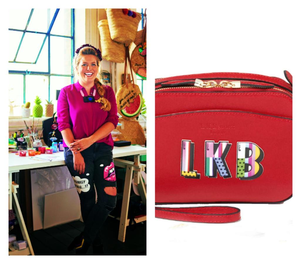 La pintora Boyarde Messenger, famosa por sus obras pop art, colabora con L.K Bennet con una colección de stickers de piel para personalizar sus bolsos con iniciales.