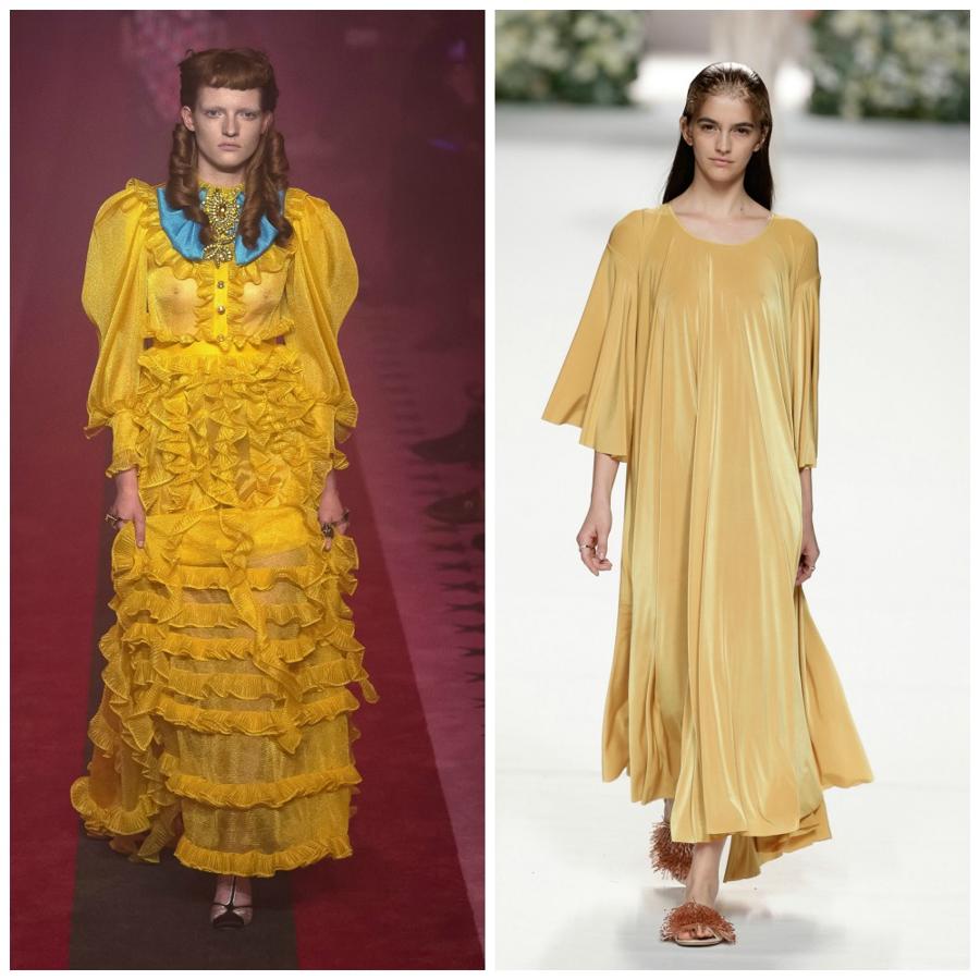 El color amarillo triunfó en la red carpet de los Globos de Oro, así que Gucci y Duyos no iban tan desencaminados con lo que nos propusieron sobre la pasarela.