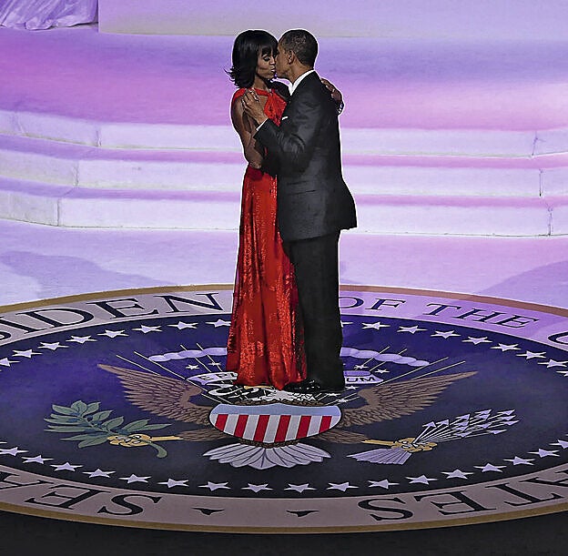 (La pareja, bailando tras la toma de posesión del presidente en 2013)