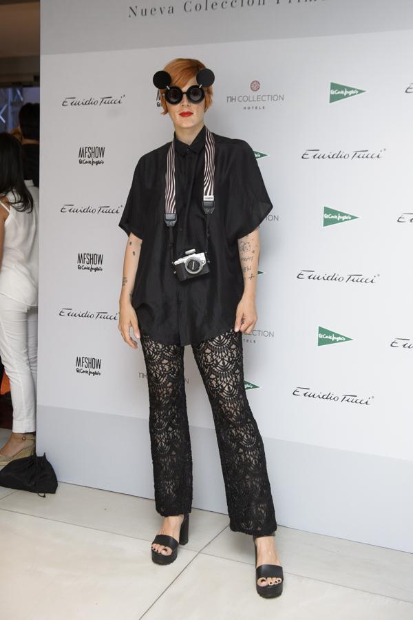 La cantante y modelo Bimba Bosé, durante un evento de Emidio Tucci en el marco de la MFShow, en julio de 2015.