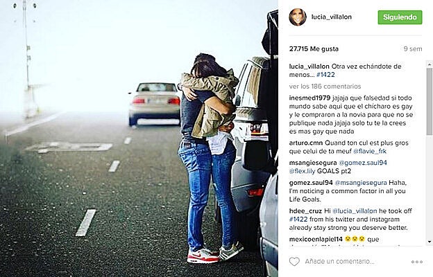 Una tierna imagen de Lucía y Chicharito.