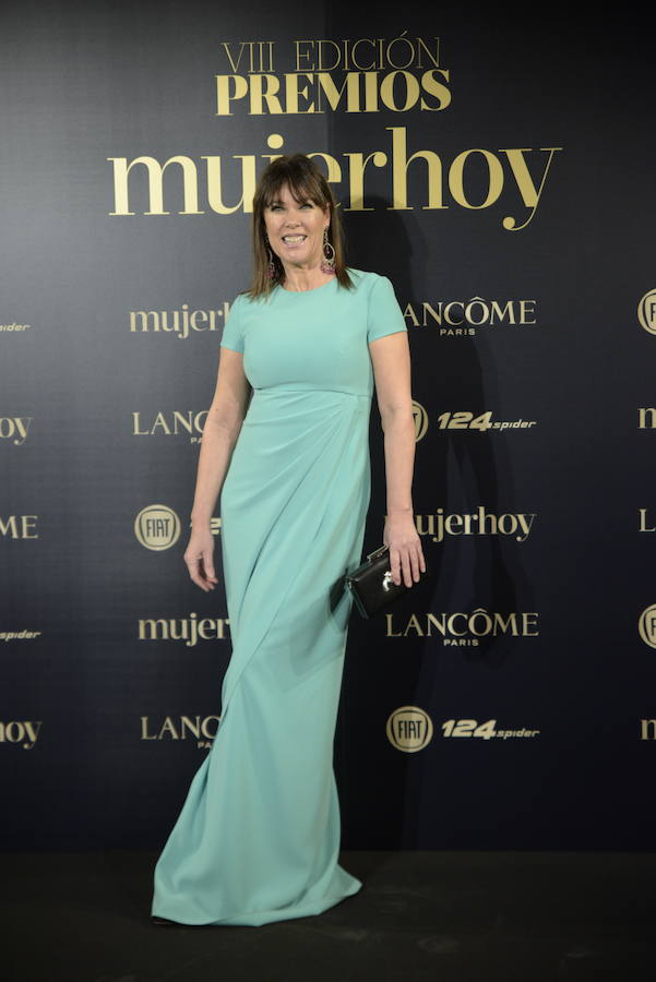 La actriz Mabel Lozano, que optó por un diseño de Tot Hom, fue fiel a su cita con la gala de entrega de los Premios Mujerhoy.