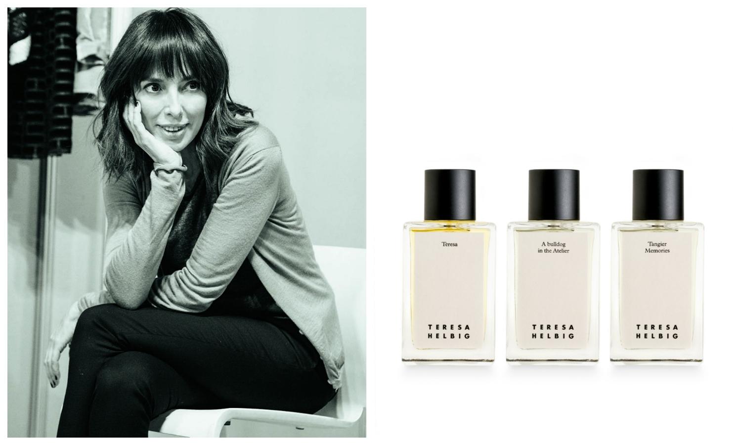 Teresa Helbig cumple 20 años de éxito en la moda y, para celebrarlos, presenta su primer perfume. En realidad es una pequeña colección de tres elegantes aromas, que ha desarrollado en colaboración con Carner Barcelona, empresa catalana de perfumes nicho que está presente en 40 países.