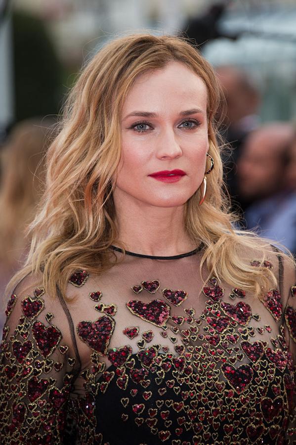 La actriz Diane Kruger con un rubio fresa ('strawberry blonde'), muy favorecedor para pieles blancas.