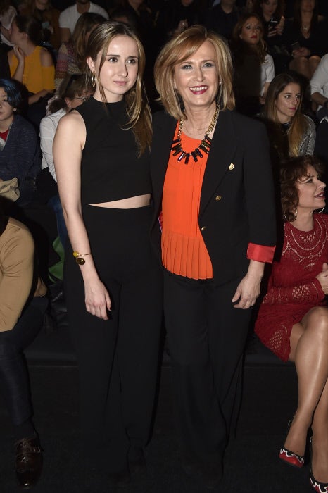 Nieves Herrero y su hija.