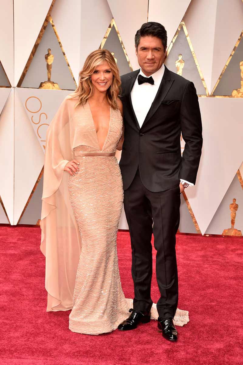 Debbie Matenopoulos y Louis Aguirre, de los más madrugadores en aparecer en esta alfombra roja.