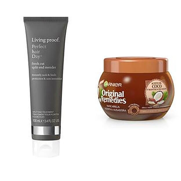 Original Remedies Mascarilla Disciplinante de Garnier (3,94 euros). Perfect Hair Day Fresh Cut de Living Proof (24 euros).