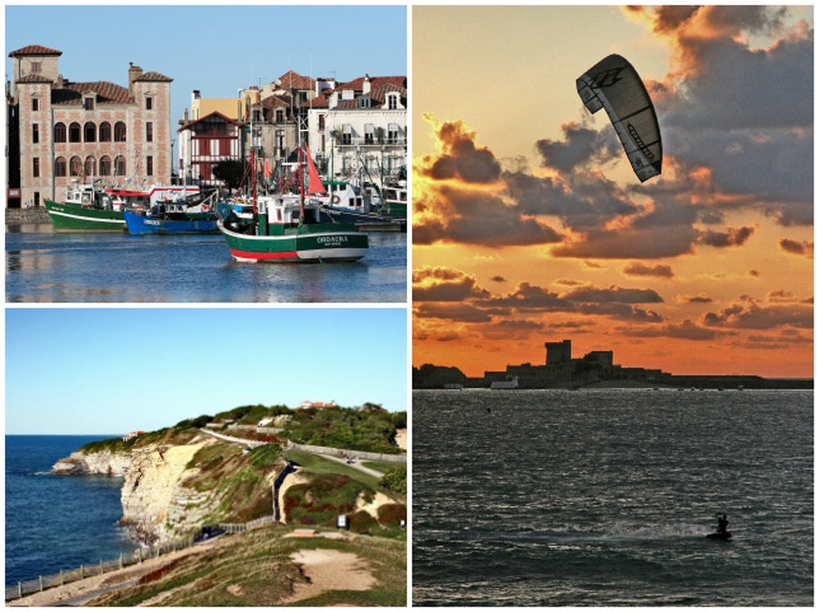 El País Vasco francés es un destino de ensueño, cercano y casi desconocido para la mayoría de nosotros. Desde la histórica Hendaya, y a tan solo 12 kilómetros, encontramos San Juan de Luz con su casco histórico que dibuja un laberinto de callejuelas donde perderse, su pintoresco puerto pesquero que nos descubre los palacetes que los antiguos armadores vascos edificaron frente al mar en el siglo XIX, con su Iglesia de San Juan Bautista, en la que Luis XIV contrajo matrimonio con la infanta española Teresa de Austria, y con sus playas salvajes donde disfrutar de maravillosas puestas de sol y largas jornadas de deportes acuáticos
