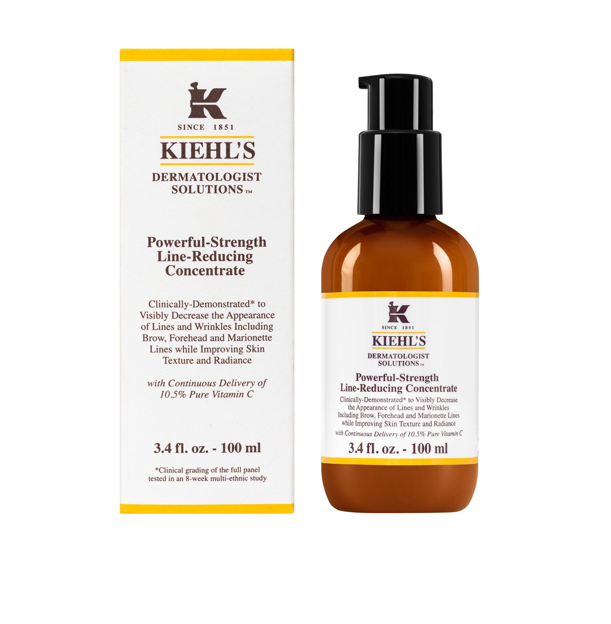 Concentrado Reductor de Arrugas de Kiehl’s. Sérum con Vitamina C que contiene un 10,5% de Vit C pura, 2% de Vit Cg y ácido hialurónico. Minimiza las arrugas y aporta luminosidad. (57€)