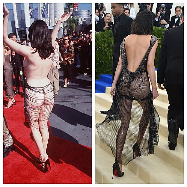 A la izquierda, Rose McGowan; a la derecha, Kendall Jenner