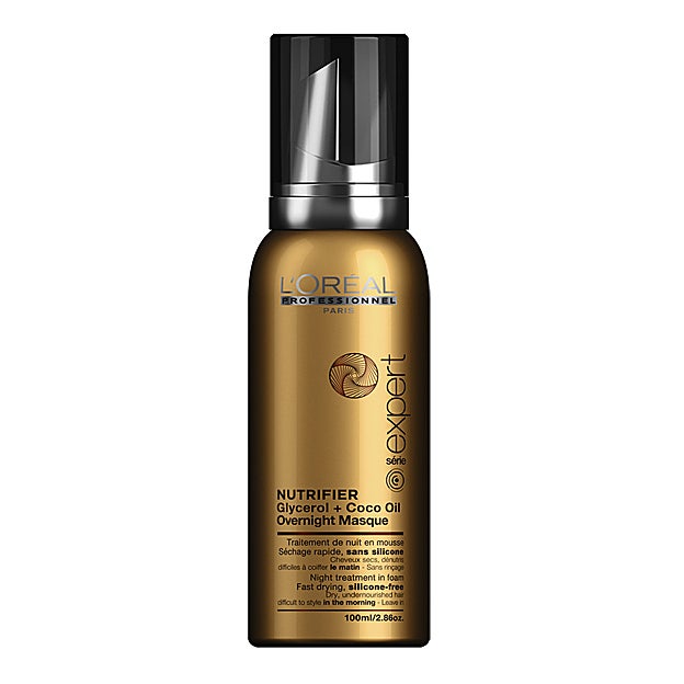 Mascarilla Nutrifier Overnight en textura mousse de L´Oréal Professionnel (19,50 €).