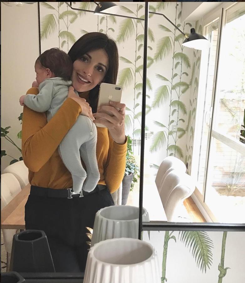 Fue en el mes de febrero cuando Noelia López dio a luz a su pequeño Arnaldo.