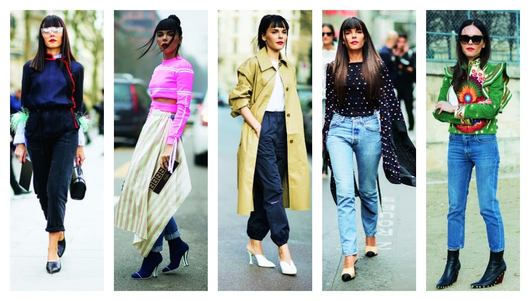 Evangeline es griega y tiene uno de los blogs más exitosos del fashion system, Styleheroine, donde escribe sobre moda, belleza y viajes. Además de su exitoso site, es una habitual de los desfiles, donde sorprende con sus personalísimos cambios de estilo: desde un sofisticado chándal hasta un look a la última.