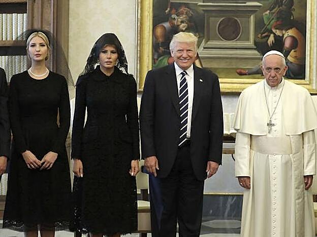 Ivanka y Melania Trump, en El Vaticano