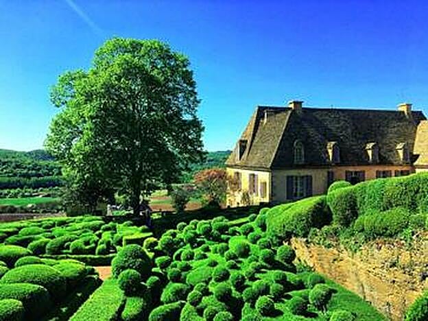 Jardines del castillo de Marqueissac.