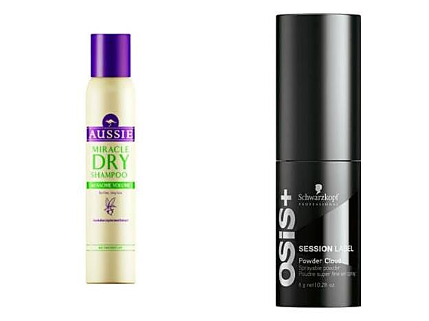 Miracle Dry Shampoo de Aussie (5,99 euros). OSIS+ Powder Cloud de Swarzkopf (17,42 euros).
