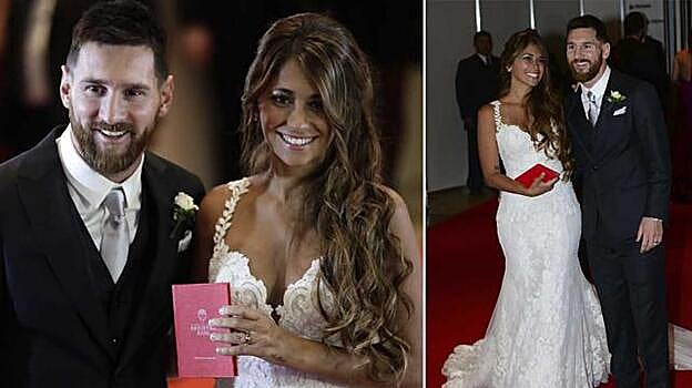 La novia lució un vestido de Rosa Clará.