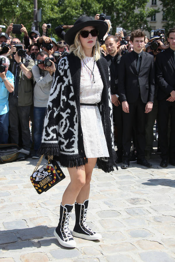 Jennifer Lawrence, en el desfile de Dior en la Alta Costura de París.