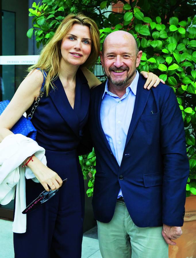 Sandra Segimon, de Sushita, con Carlos Urroz, director de ARCOmadrid