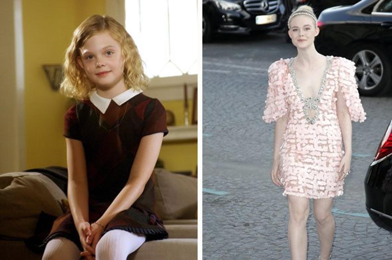 Rubia y con cara de inocente, los años pasan pero Elle Fanning sigue con un aspecto dulce y entrañable.