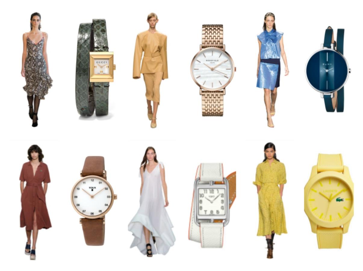 Como el tiempo (y la moda) los relojes avanzan sin pausa hacia el futuro. Y el futuro, esta vez, no podía ser más variopinto. Desde colores ácidos como el amarillo, hasta los clásicos dorados y negros. No hay límite cromático, así que los azules noche y rosas empolvados de la pasarela saltan a la muñeca. ¿Te atreves con el total look?