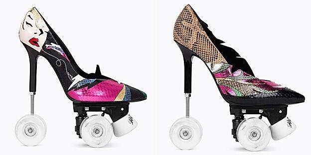 Así son los tacones-patines de Saint Laurent