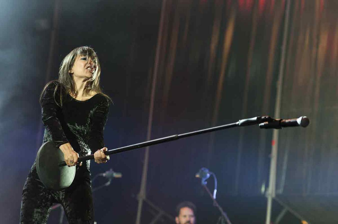 Eva Amaral durante su actuación el jueves 10 de agosto en Sonorama Ribera.