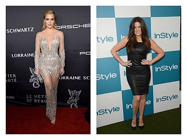 Khloé Kardashian. Entrenamiento: sesiones de fitness con pesas, bosu balls, bandas elásticas... y sesiones de soulcycle. Entrenador: Gunar Peterson. Resultados: 18 kilos menos y una silueta más definida.