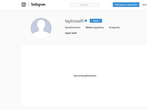 Así se ve la cuenta de la cantante.