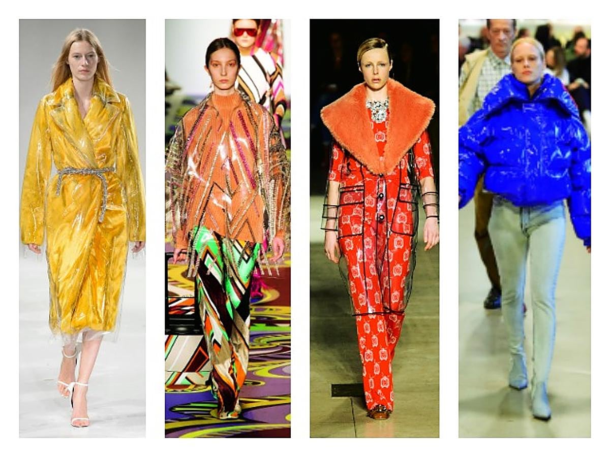 Es una de las tendencias que está triunfando en los editoriales de moda pero, a la vez, la más difícil de llevar en la calle. Son los abrigos, plastificados, literalmente. ¿El culpable de este éxito? Raf Simons y su diseño amarillo para Calvin Klein. Calvin Klein, Emilio Pucci, Miu Miu, Vetements.