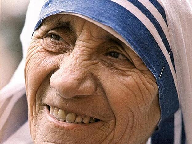 La misionera Teresa de Calcuta.
