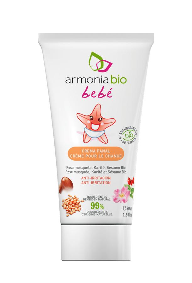 Crema para el cambio del pañal de Armonía Bio bebé (6,85 euros).