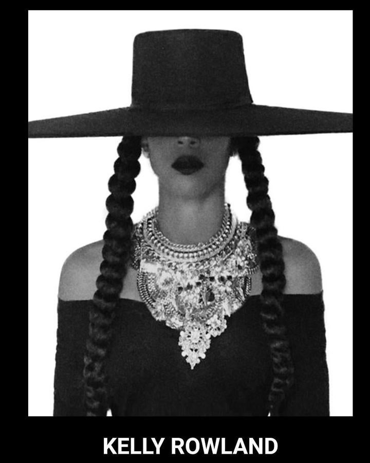 Kelly Rowland recrea el 'look' 'Formation' del último disco de la cantante Beyonce.
