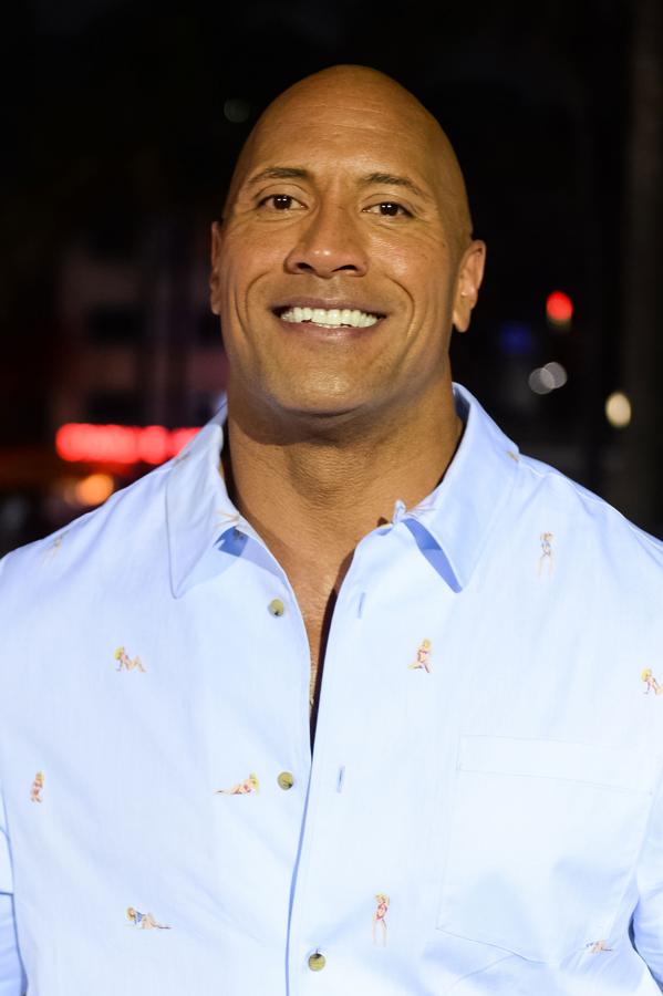 El actor Dwayne Johnson en la premiere de una de 'Baywatch'.