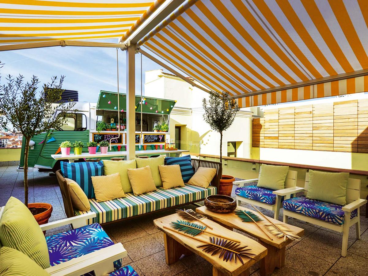 El interiorista del momento, Jaime Beriestain, firma The Mint Roof, toda una sorpresa en el cielo de Madrid. vinccihoteles.com