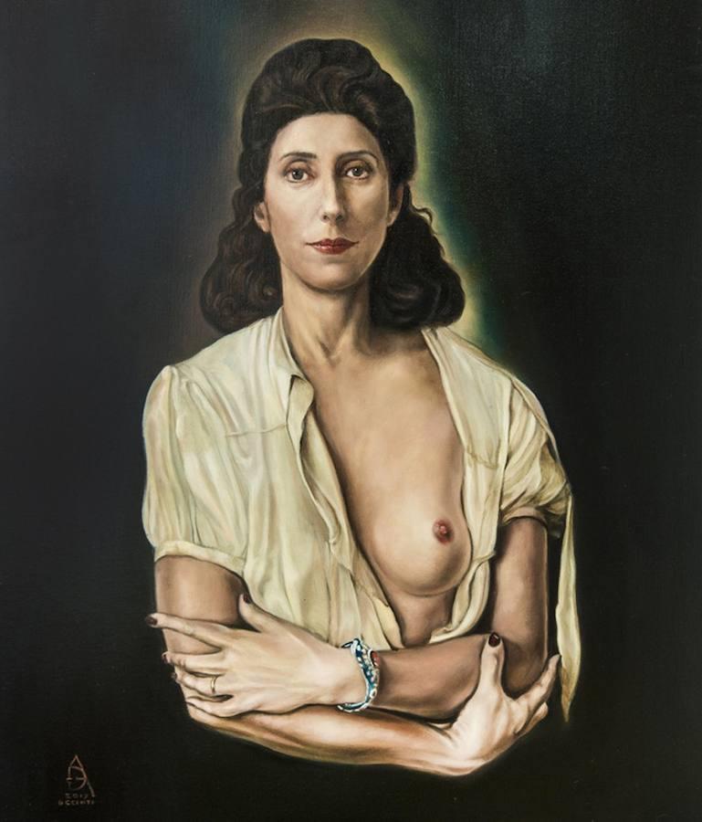 La presentadora se mete en la piel de 'Galardina' de Dalí. El dinero recaudado irá destinado a la Asociación Gaditana «Yo me uno al Retto» (Por la investigación del Síndrome de Rett).